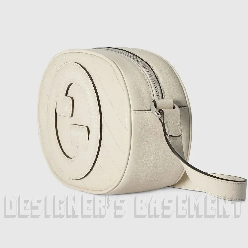 GUCCI mystic white BLONDIE MINI Matelasse Leather Oval Interlocking GG charm Bag - Picture 8 of 10